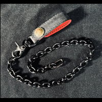 BELTLOOP KEY RING & BLACK CHAIN/ACE token