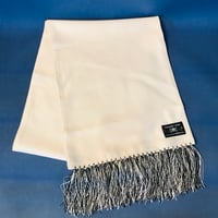 SILK (wool mix) SCARF ホワイトシルクストール　no.2