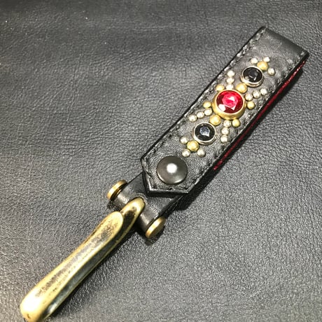 BELTLOOP KEY RING /3 Rhinestone
