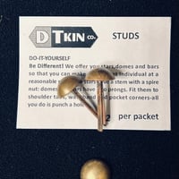 DOME STUDS / 13mm high dome / BRASS