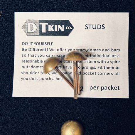 DOME STUDS / 13mm high dome / BRASS