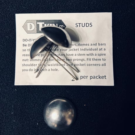 STUDS 22mm / dome / silver
