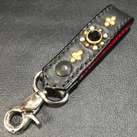 BELTLOOP KEY RING /BLACK Rhinestone