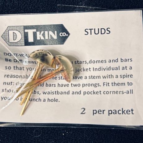 DOME STUDS / 13mm high dome / BRASS