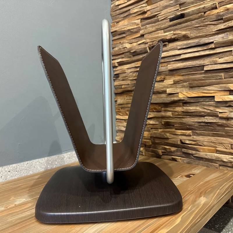 calligaris カリガリス 本革マガジンラック イタリア製 ブラウンレザー