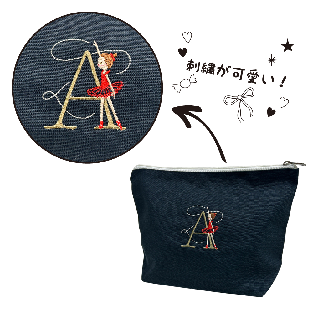 Shinzi Katoh Design シンジカトウ】 バレエ イニシャル刺繍 Shinzi Katoh Design シンジカトウ】 バレエ イニシャル刺繍
