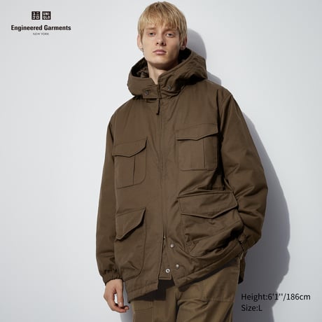 ユニクロ Engineered Garments パフテックフーデッドコート UNIQLO】EGコラボ復活!? パフテック! ミリタリーコート,大人