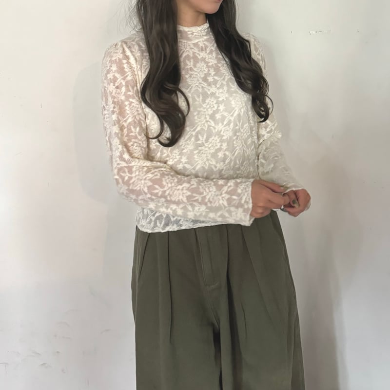 sahara バイカラーシアージャガードレス Bi-Color Sheer Jacquard Dress/バイカラーシアージャガード