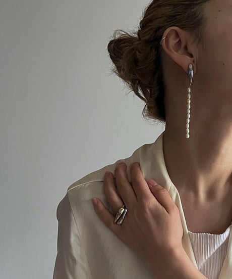 SOAR / Pearl Earrings Silver