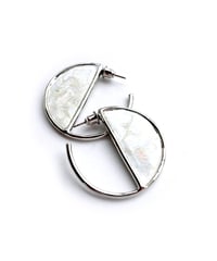 MAR Earrings Silver / White