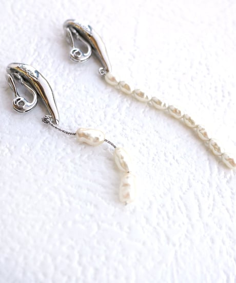 SOAR / Pearl Earrings Silver