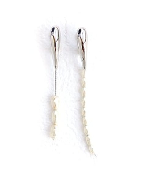 SOAR / Pearl Earrings Silver