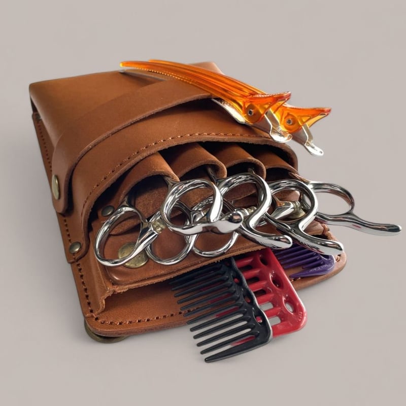 シザーケース本革 カスタムオーダー品 シザーケース｜美容師専門店｜本革｜人気ブランド｜4丁挿し｜全6