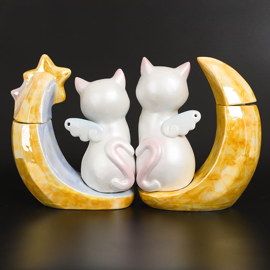 CE443 トゥインクル キャッツ デキャンタ スター＆ムーン 未開封 陶器 Twinkle Cats Decanter - Set | Twinkle Decanter
