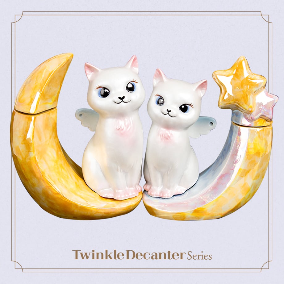 Twinkle Cats Decanter - Set | Twinkle Decanter