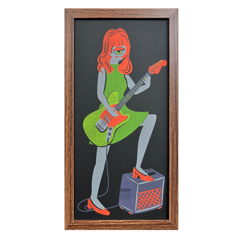 リソグラフポスター(ギター・額入り) | Strange Beauty