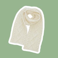 【編み図】アラン模様のマフラー（全3ページPDF）