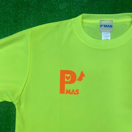 Pロゴ　ドライTシャツ(蛍光イエロー)