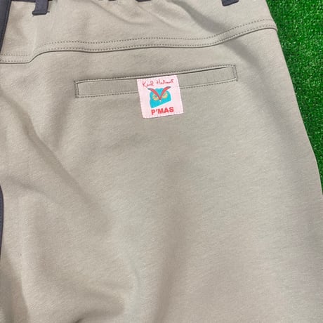 《P'MAS×Karl Helmut》パンツ(グレー×ハッカ)