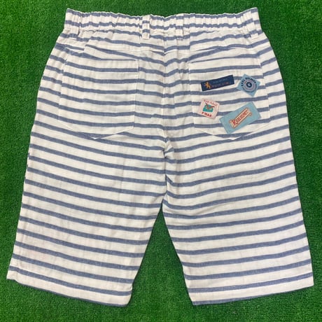 【P’MAS×Karl Helmut】先染めボーダードットダブルガーゼハーフパンツ