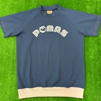 リブ付きモックネック(ネイビー)