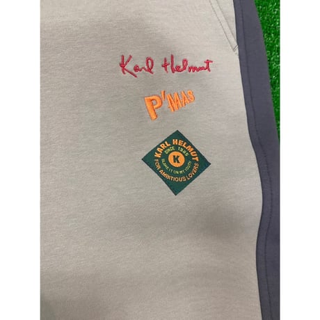 《P'MAS×Karl Helmut》パンツ(グレー×ハッカ)