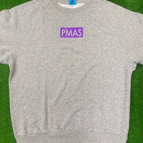 P'MASロゴ　ラグランスリーブスウェット