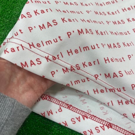 《P'MAS×Karl Helmut》総柄ポロシャツ