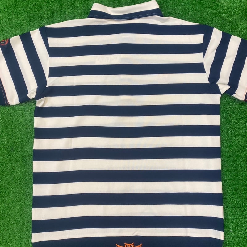 P'MAS×Karl Helmut》リブ付きボーダー柄ポロシャツ | P'MAS GOLF