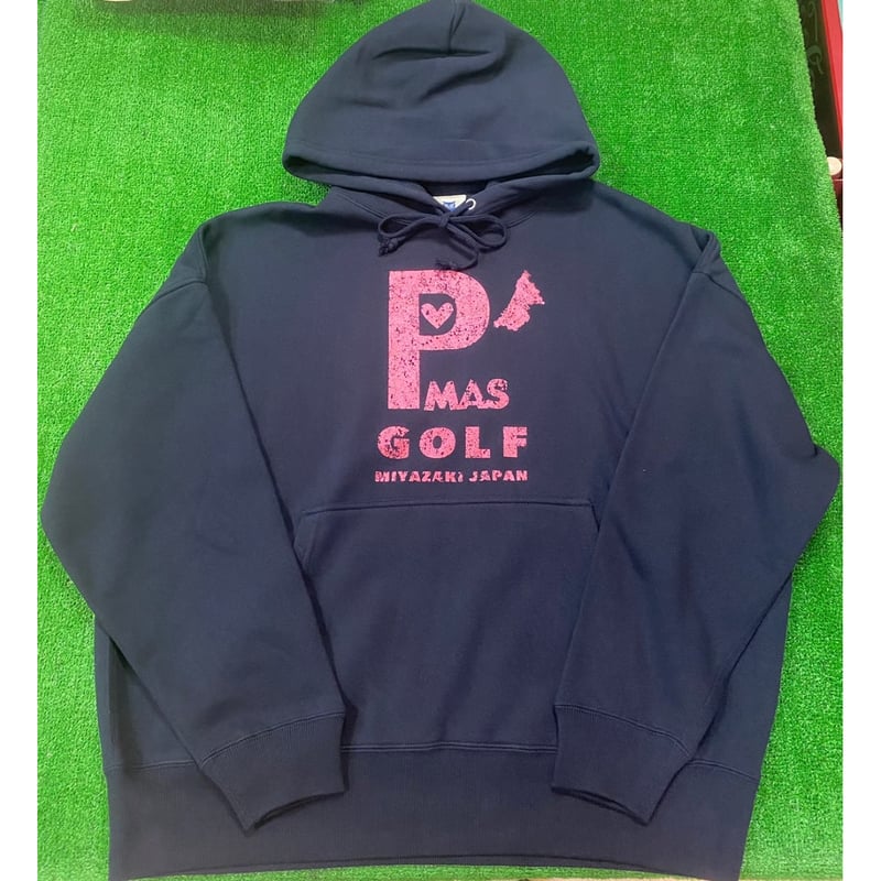P'MAS GOLF 裏起毛ビッグシルエットパーカー(ネイビー) | P'MAS GOLF