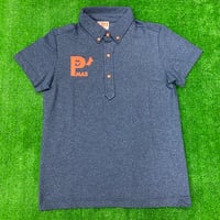日本製　杢ポロシャツ(ネイビー)