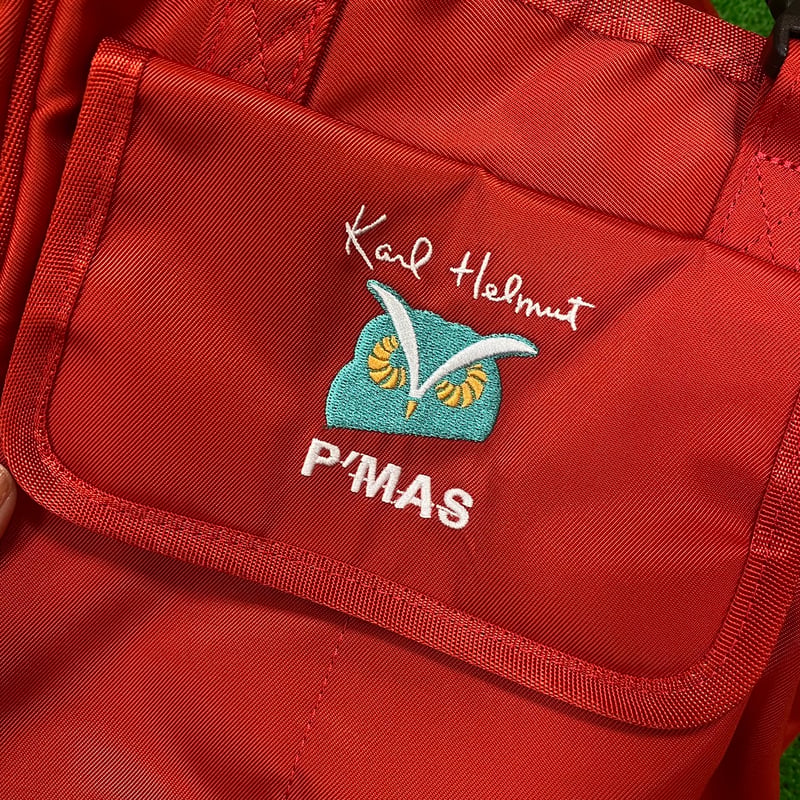 カールヘルム 布バッグ 赤 P'MAS×Karl Helmut》トートバッグ | P'MAS GOLF
