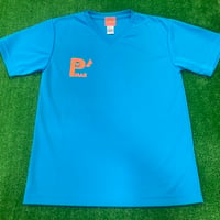 Pロゴ　ドライVネックTシャツ(ターコイズ)