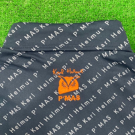 《P'MAS×Karl Helmut》総柄ポロシャツ