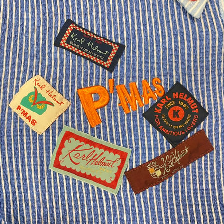 《P'MAS×Karl Helmut》ストライプポロシャツ