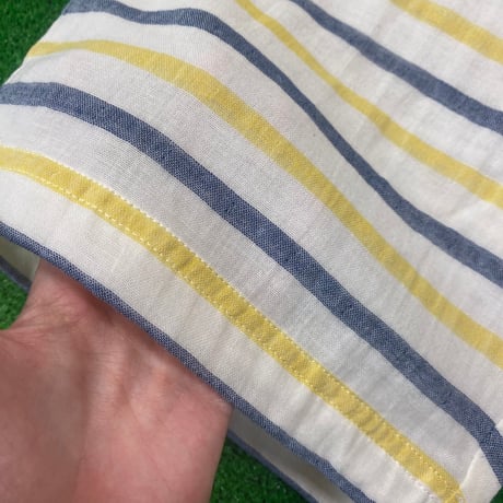 【P’MAS×Karl Helmut】先染めボーダードットダブルガーゼハーフパンツ