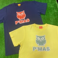 P'MAS フクロウロゴ　Tシャツ