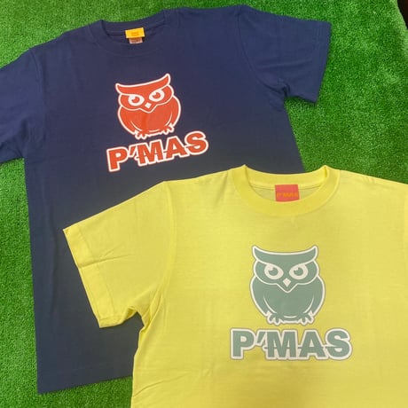 P'MAS フクロウロゴ　Tシャツ