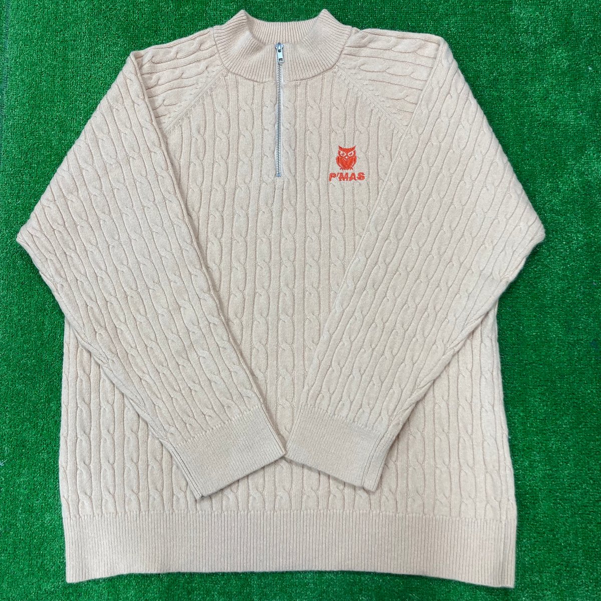 ケーブルニットハーフジップ | P'MAS GOLF