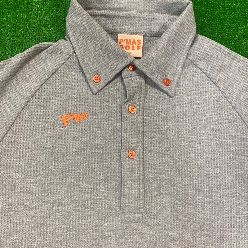 ワッフルポロシャツ(グレー) | P'MAS GOLF