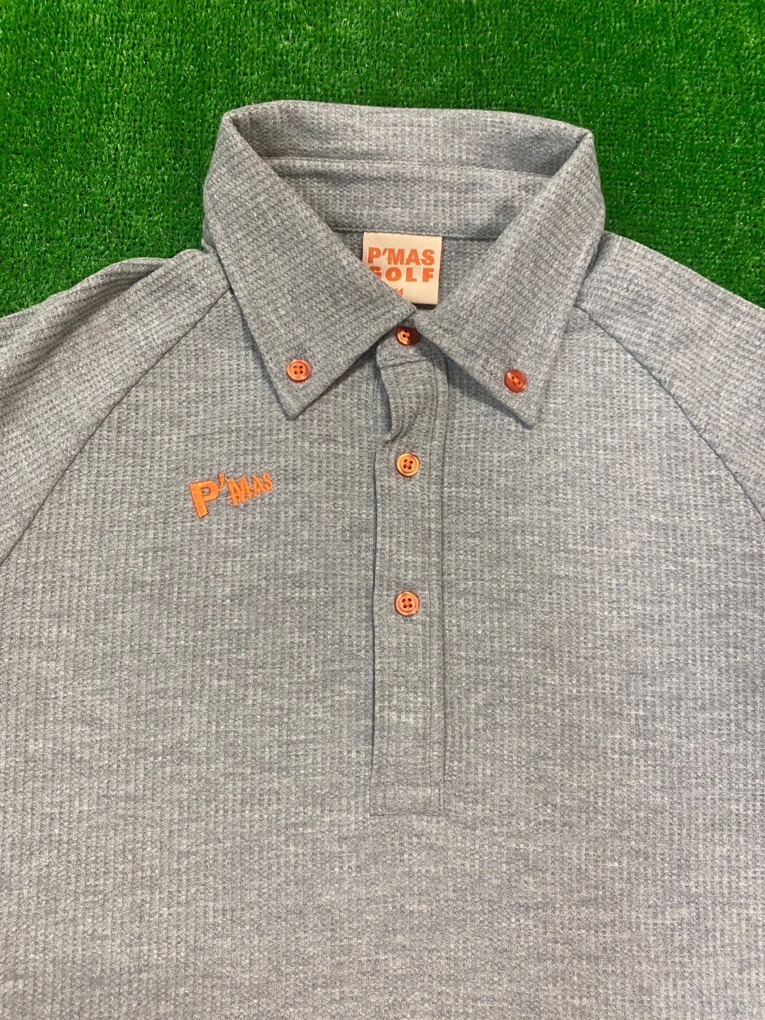 ワッフルポロシャツ(グレー) | P'MAS GOLF