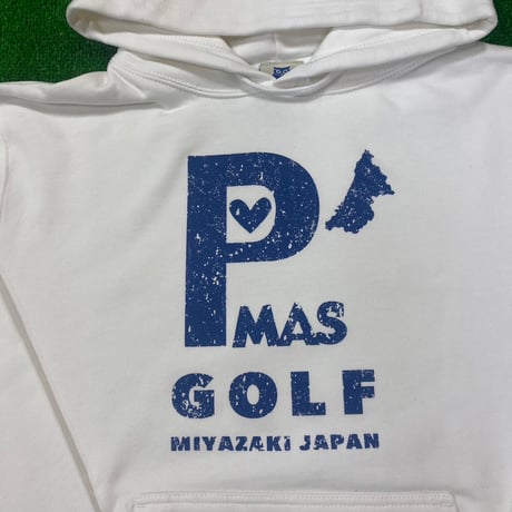 P'MAS GOLFパーカー(ホワイト)