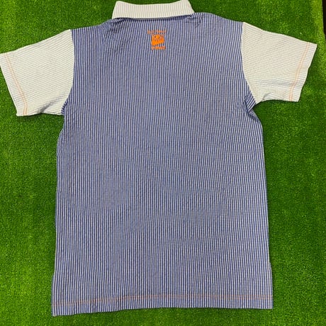 《P'MAS×Karl Helmut》ストライプポロシャツ