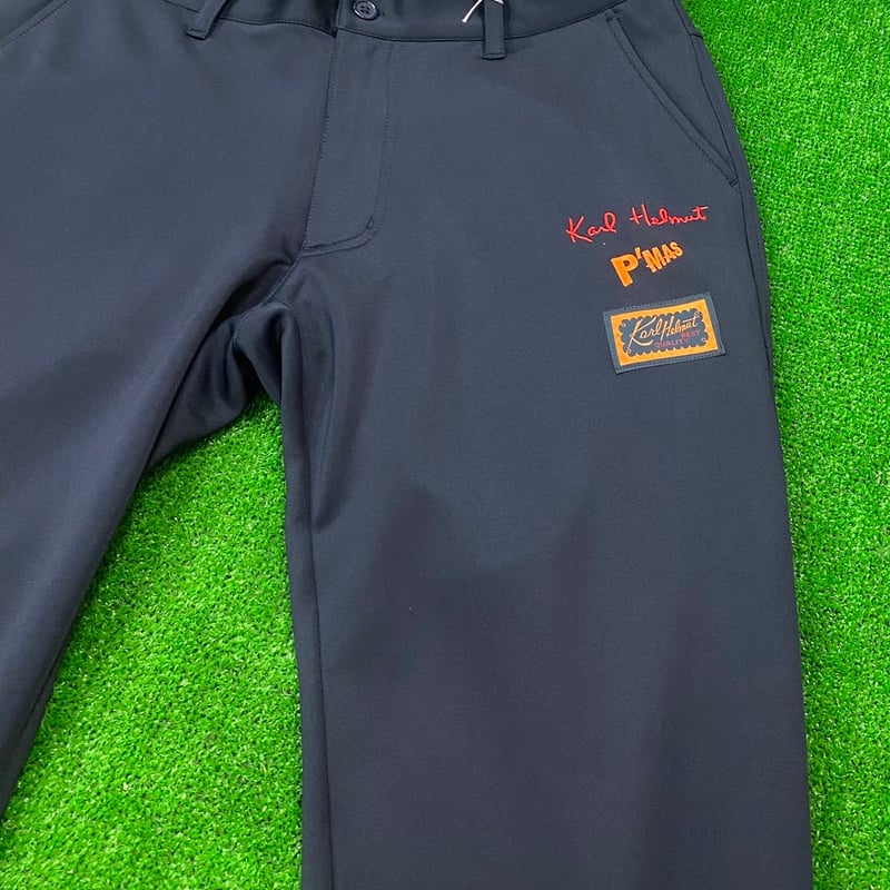 karl helmut パンツ　春夏 Karl Helmut パンツ ロゴ刺繍使いピケパンツ メンズ レディース