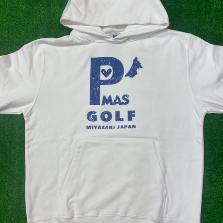 P'MAS GOLFパーカー(ホワイト)