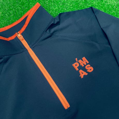 日本製ハーフジップブルゾン　supported by azabu tailor
