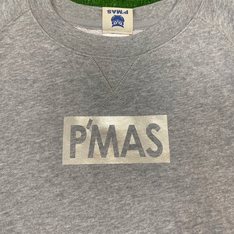 P'MASロゴ　ラグランスリーブスウェット