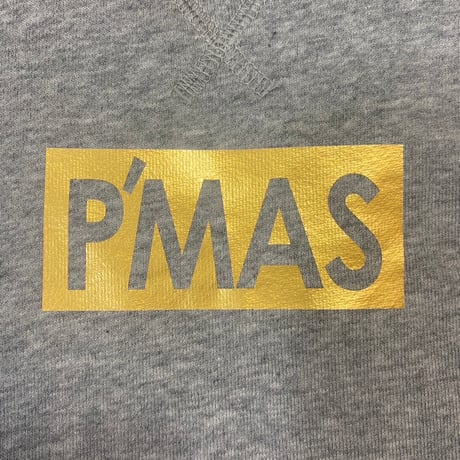 P'MASロゴ　ラグランスリーブスウェット
