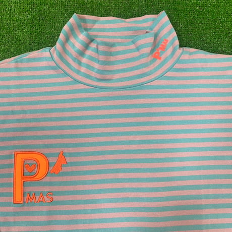 日本製タートルネックsupported by azabu tailor(グレー×ミント)
