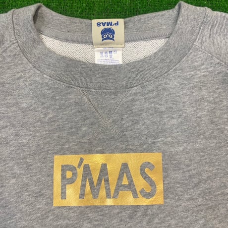 P'MASロゴ　ラグランスリーブスウェット